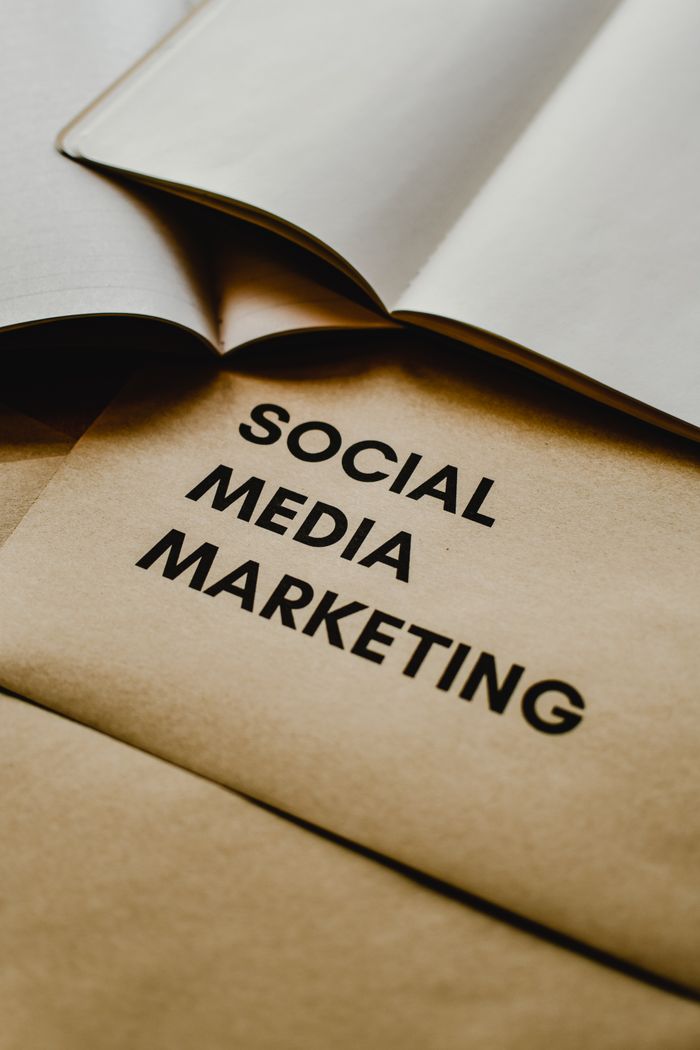 Services-03 Close-up of brown envelopes with Social Media Marketing text, ideal for startup themes.